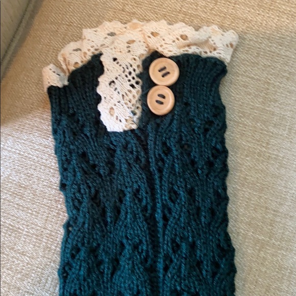 Dark Green boot cuffs - Picture 3 of 3